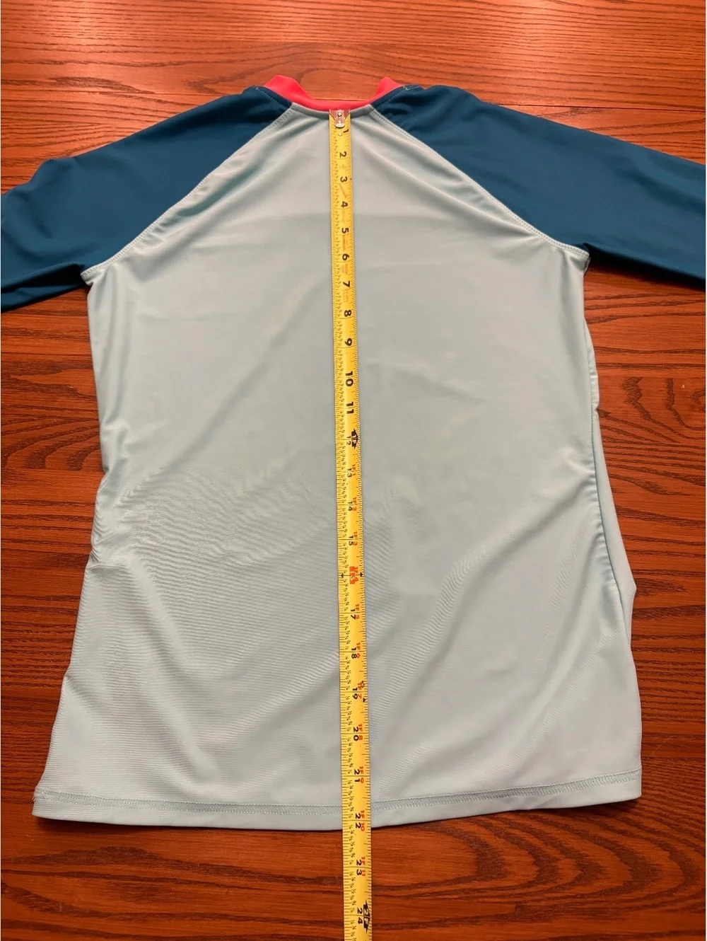 Eddie Bauer Kids Long Sleeve Rash Guard Swim Shirt Blue L 14/16 Sun Protection